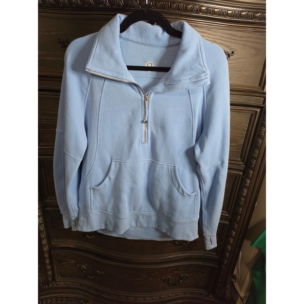 Lululemon Scuba Oversized Half-Zip Hoodie Blue LW3HTBS XS/S